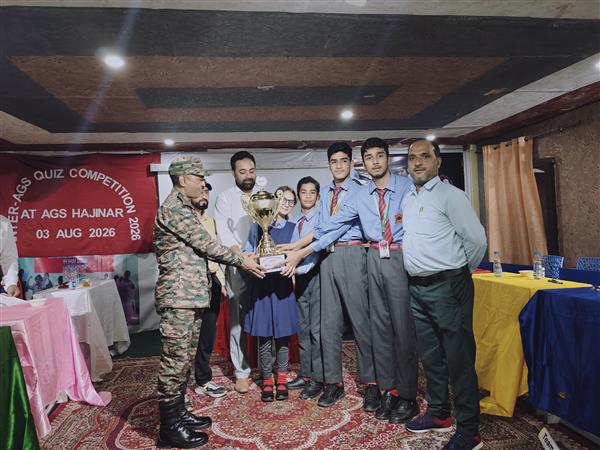 Army Goodwill School Tithwal got 1st position in inter school quiz competition among 06 Army Goodwill Schools organised by 28 infantry division under the aegis of 104 infantry brigade.